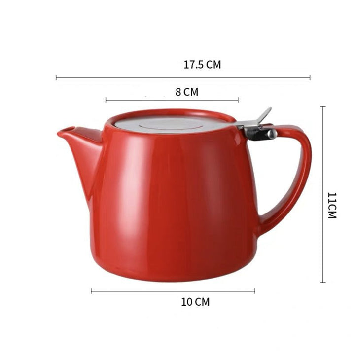 Ceramic tea pot red