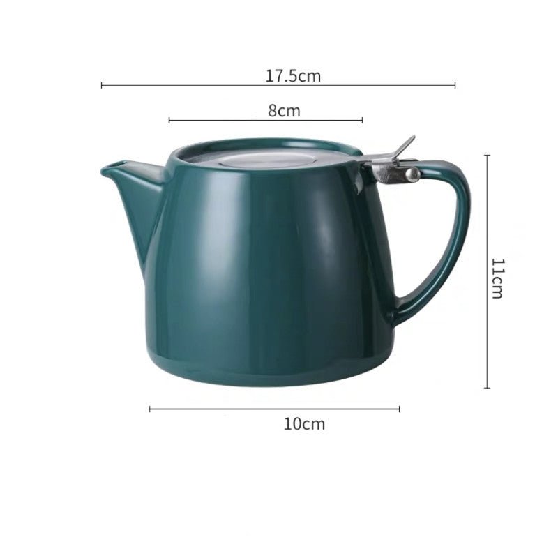 Ceramic teapot blue